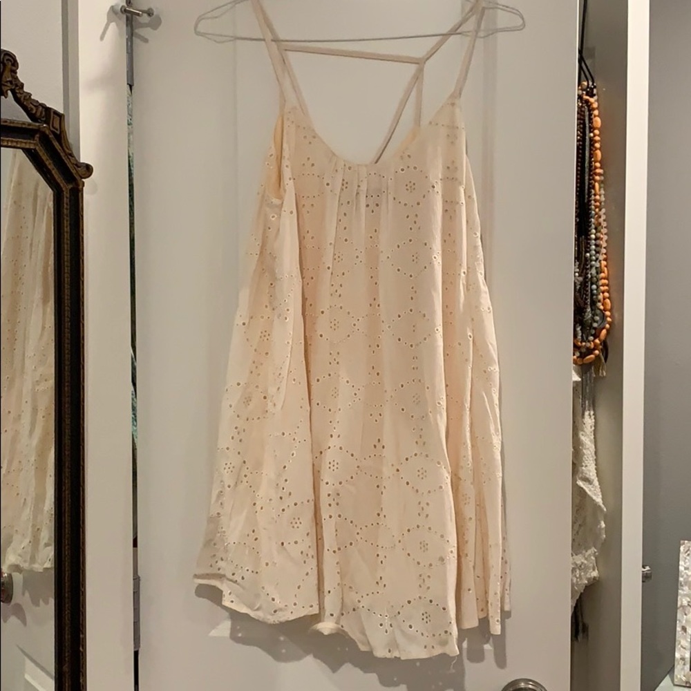 ASTR cream swing dress